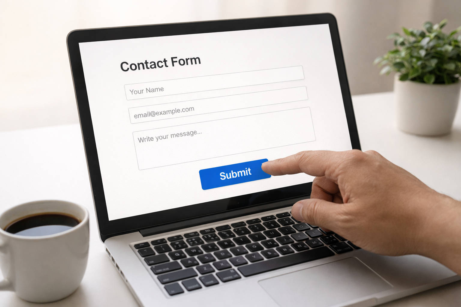 Envoi du formulaire de contact